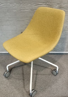 Krzesło konferencyjne Noti, na kółkach, zielone
