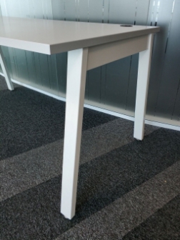 Biurko FURNIKO Pluris 120x80 białe noga A