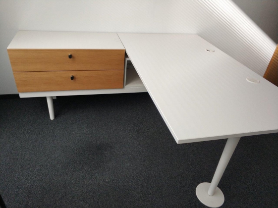 Zestaw VITRA 2 moduły: biurko 160x80 i 1 szafka - zdjęcie główneZestaw VITRA 2 moduły: biurko 160x80 i 1 szafka - zdjęcie główne